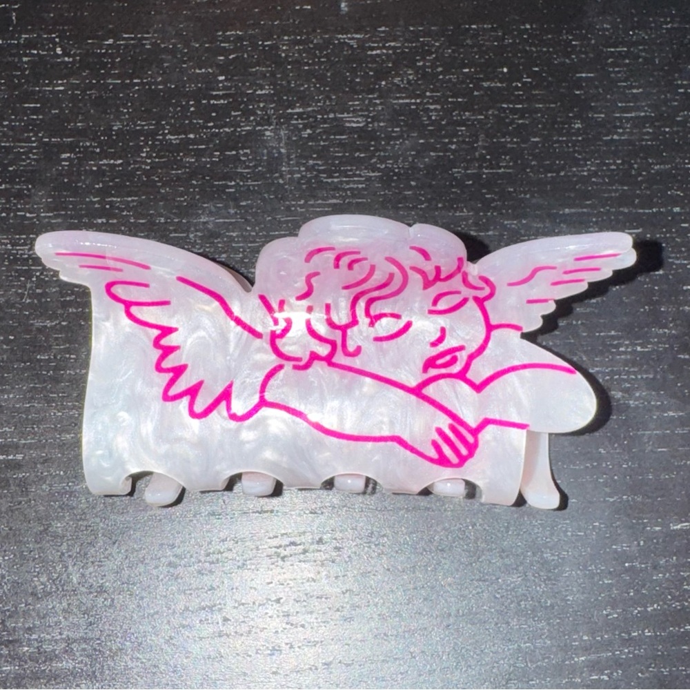 cherub angel claw clip